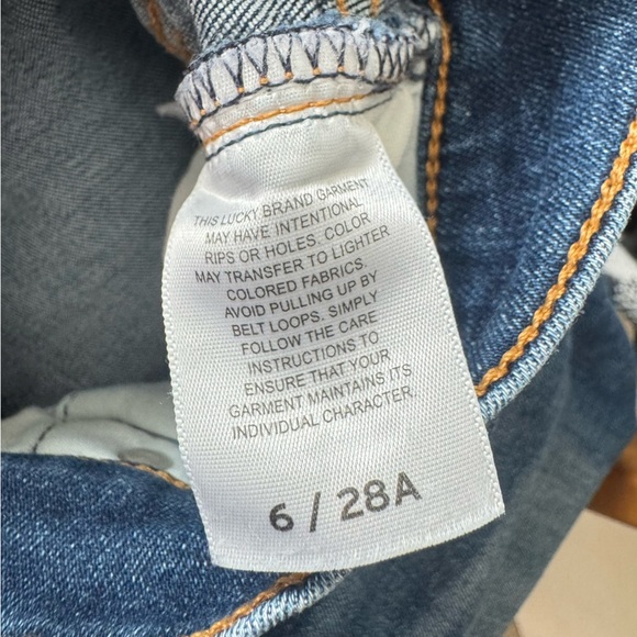 Lucky Brand Mid Rise Ava Skinny Ankle Distressed Dark Vintage Wash Denim Jeans - Picture 4 of 6